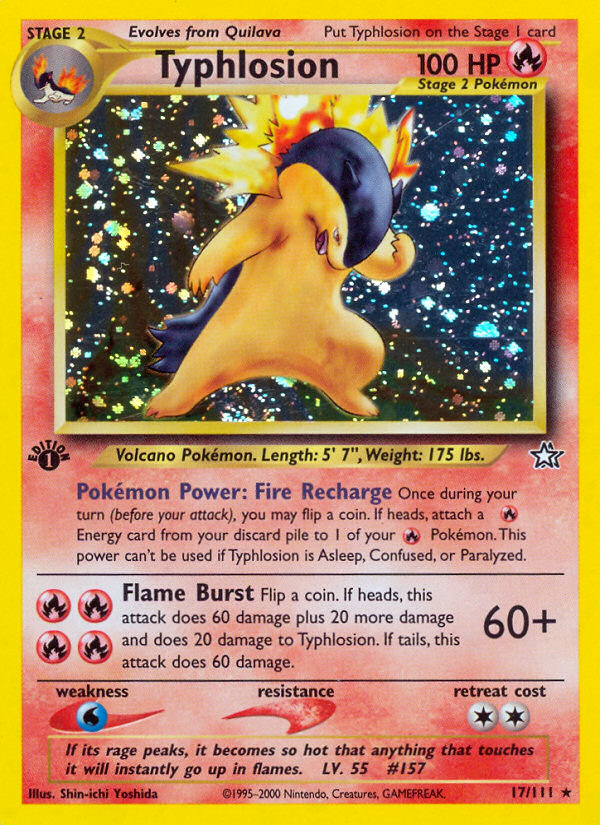 Typhlosion (17/111) [Neo Genesis 1st Edition] | Galactic Gamez