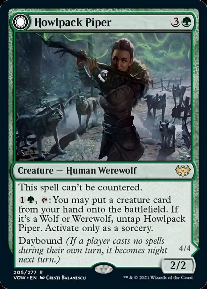 Howlpack Piper // Wildsong Howler [Innistrad: Crimson Vow] | Galactic Gamez