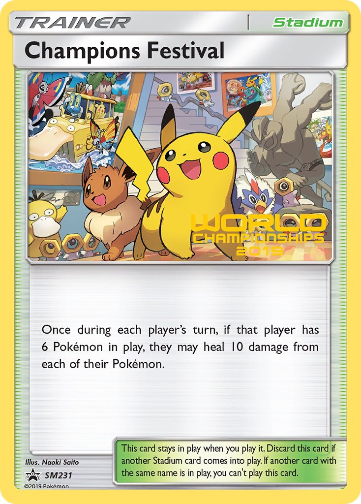 Champions Festival (SM231) (Quarter Finalist 2019) [Sun & Moon: Black Star Promos] | Galactic Gamez