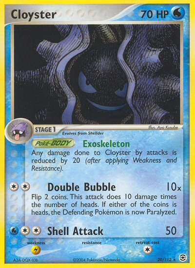 Cloyster (20/112) [EX: FireRed & LeafGreen] | Galactic Gamez