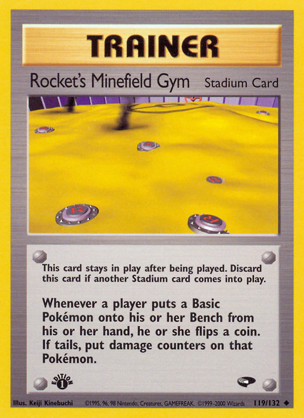 Rocket's Minefield Gym (119/132) [Gym Challenge 1st Edition] | Galactic Gamez