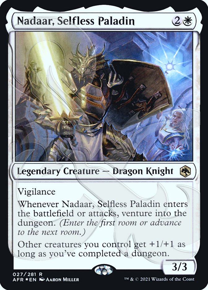 Nadaar, Selfless Paladin (Ampersand Promo) [Dungeons & Dragons: Adventures in the Forgotten Realms Promos] | Galactic Gamez