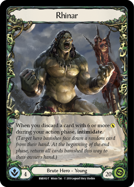 Rhinar [RNR002-T] (Rhinar Hero Deck)  1st Edition Normal | Galactic Gamez