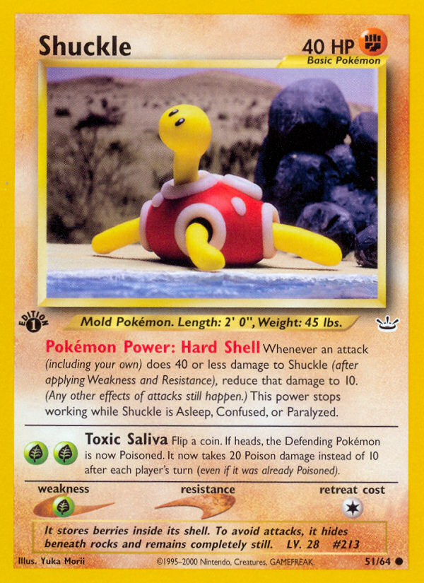 Shuckle (51/64) [Neo Revelation 1st Edition] | Galactic Gamez