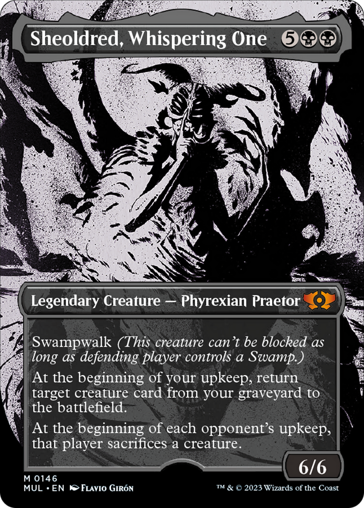 Sheoldred, Whispering One (Halo Foil) [Multiverse Legends] | Galactic Gamez