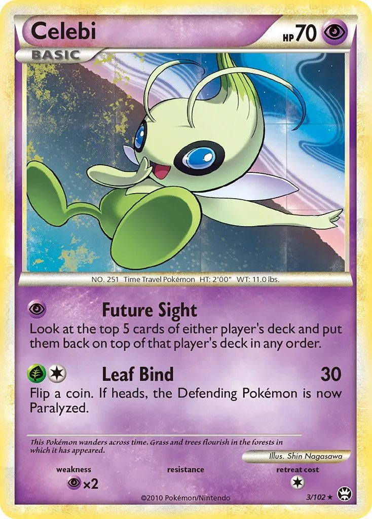 Celebi (3/102) (Movie Exclusive) [HeartGold & SoulSilver: Triumphant] | Galactic Gamez