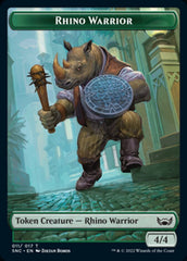 Treasure (014) // Rhino Warrior Double-sided Token [Streets of New Capenna Tokens] | Galactic Gamez