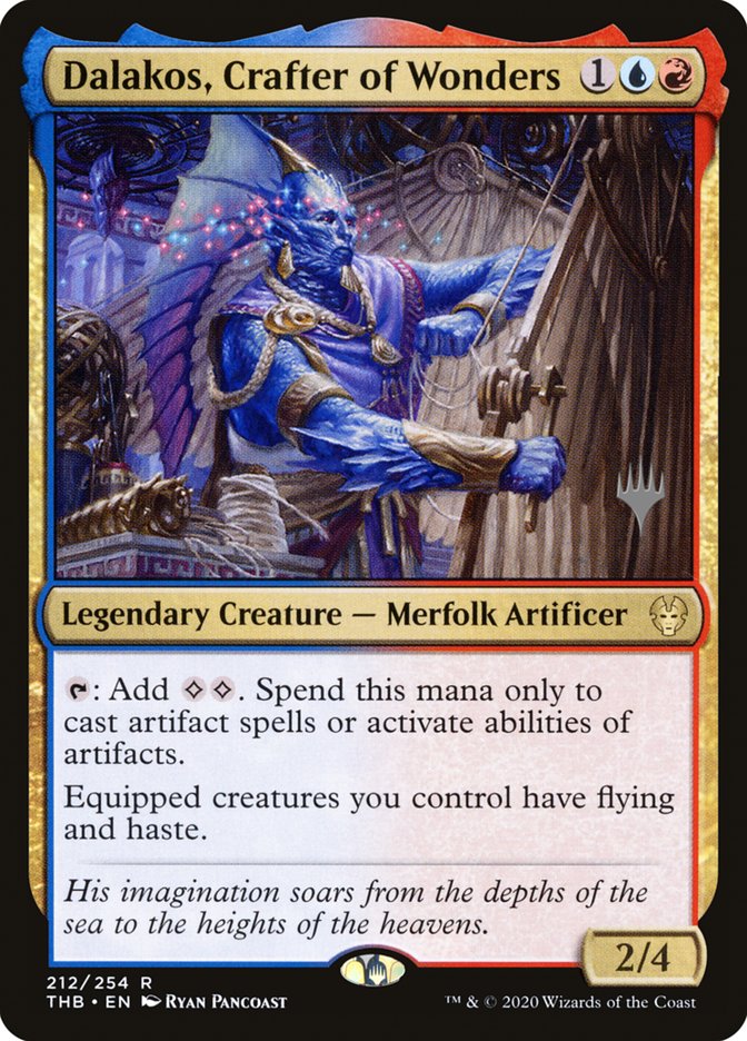 Dalakos, Crafter of Wonders (Promo Pack) [Theros Beyond Death Promos] | Galactic Gamez