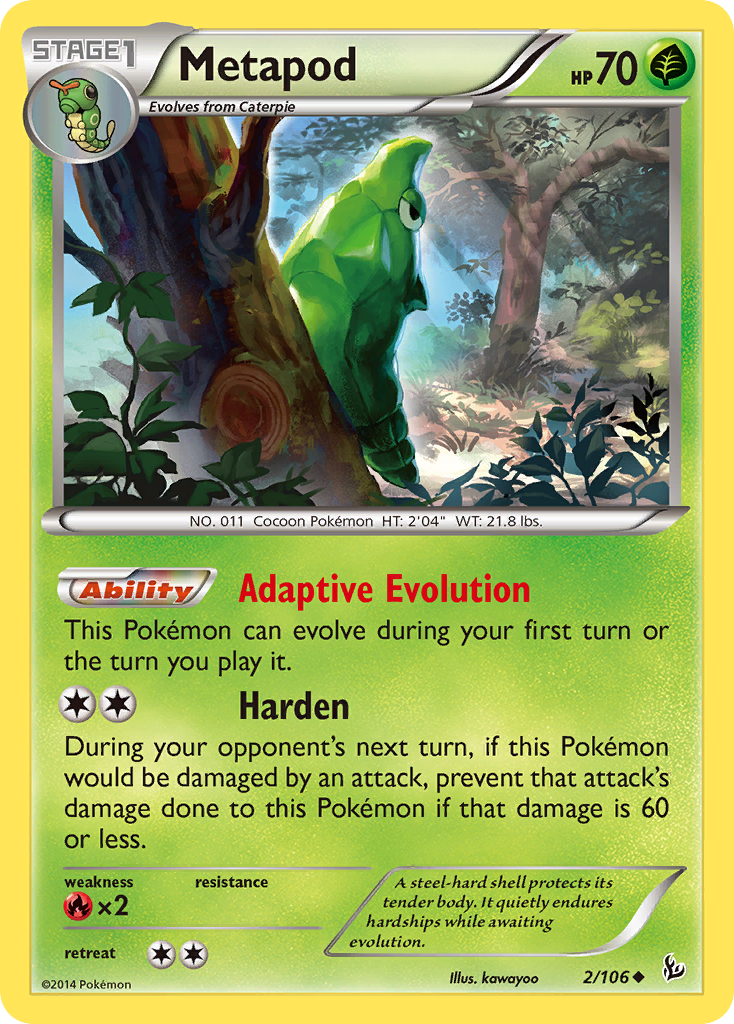 Metapod (2/106) [XY: Flashfire] | Galactic Gamez