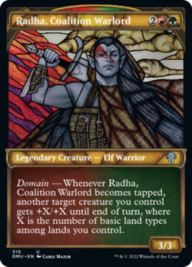 Radha, Coalition Warlord (Showcase) [Dominaria United] | Galactic Gamez