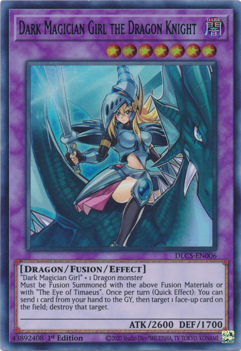 Dark Magician Girl the Dragon Knight (Blue) [DLCS-EN006] Ultra Rare | Galactic Gamez