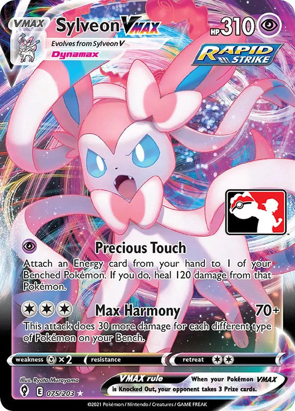 Sylveon VMAX (075/203) [Prize Pack Series One] | Galactic Gamez