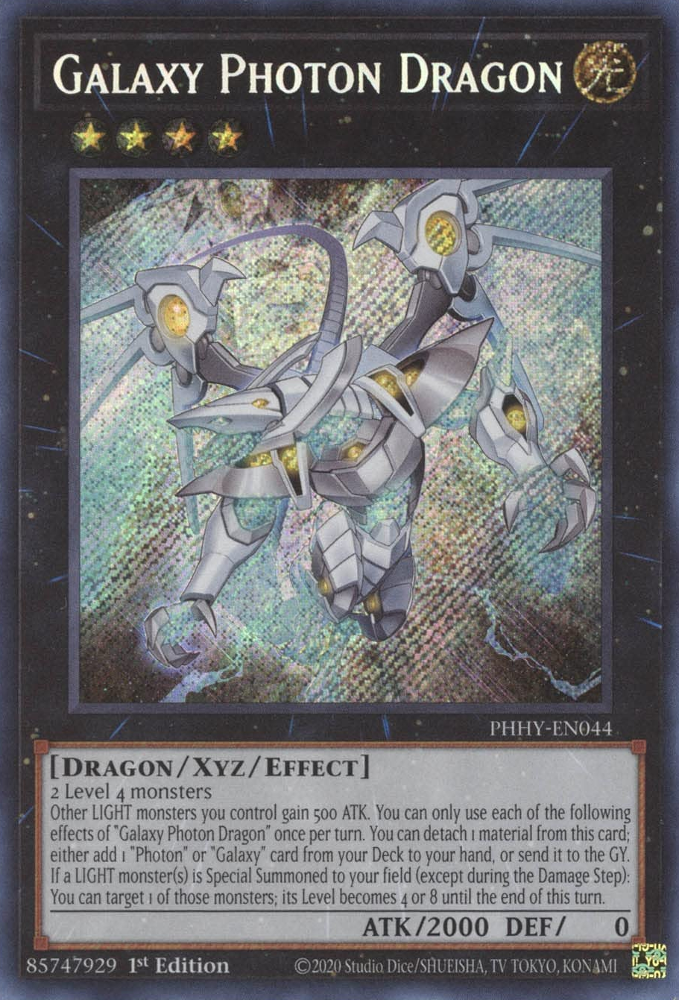 Galaxy Photon Dragon [PHHY-EN044] Secret Rare | Galactic Gamez