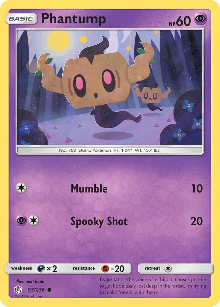 Phantump (93/236) [Sun & Moon: Cosmic Eclipse] | Galactic Gamez