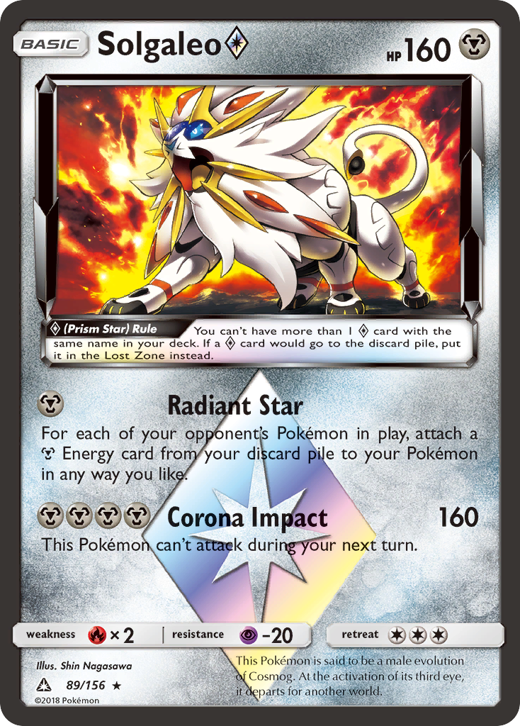 Solgaleo (89/156) (Prism Star) [Sun & Moon: Ultra Prism] | Galactic Gamez