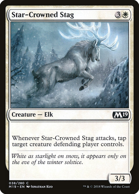 Star-Crowned Stag [Core Set 2019] | Galactic Gamez