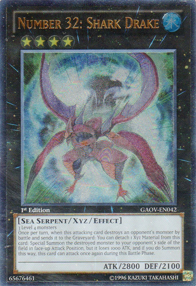 Number 32: Shark Drake (UTR) [GAOV-EN042] Ultimate Rare | Galactic Gamez