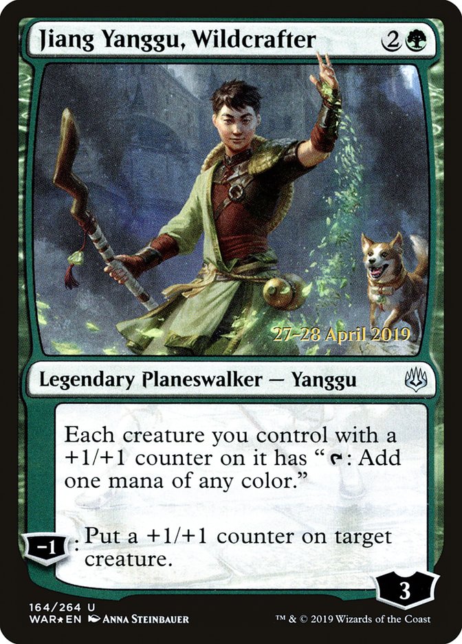 Jiang Yanggu, Wildcrafter  [War of the Spark Prerelease Promos] | Galactic Gamez