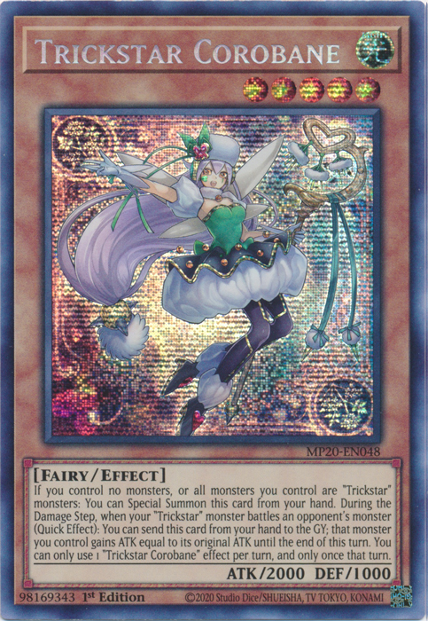 Trickstar Corobane [MP20-EN048] Prismatic Secret Rare | Galactic Gamez