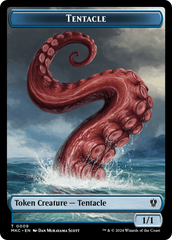 Tentacle // Koma's Coil Double-Sided Token [Murders at Karlov Manor Commander Tokens] | Galactic Gamez