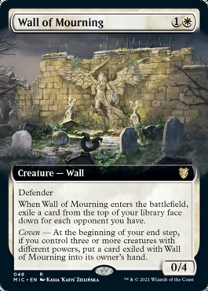 Wall of Mourning (Extended) [Innistrad: Midnight Hunt Commander] | Galactic Gamez