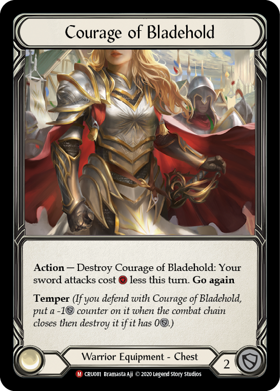 Courage of Bladehold [CRU081] 1st Edition Cold Foil | Galactic Gamez