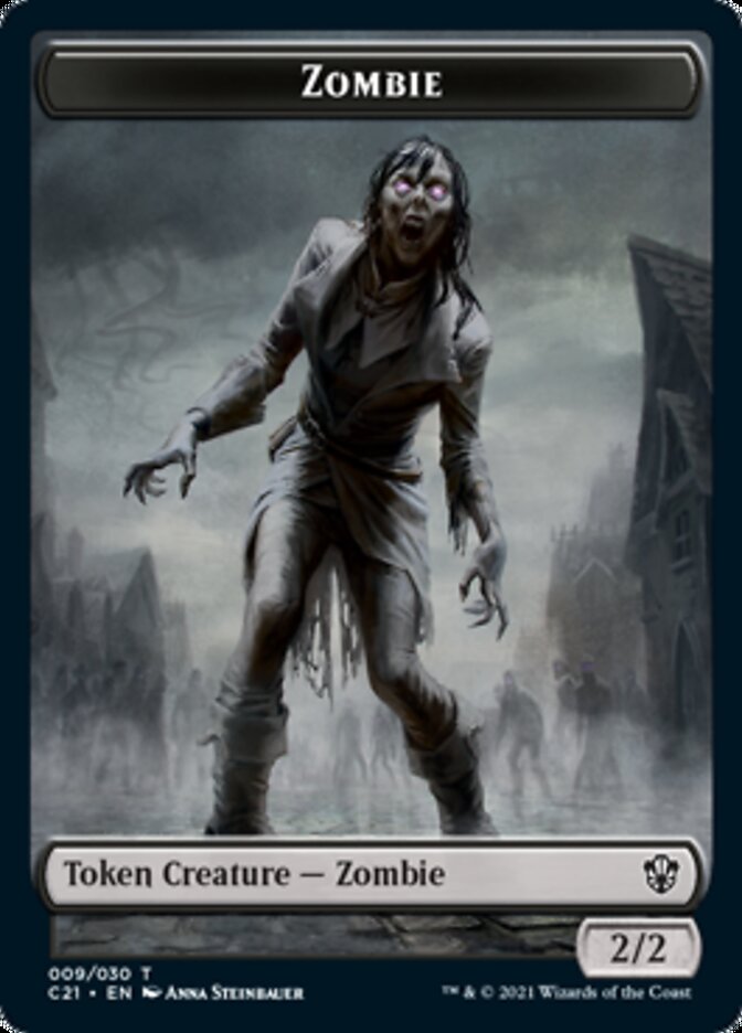 Zombie // Spirit Token [Commander 2021 Tokens] | Galactic Gamez