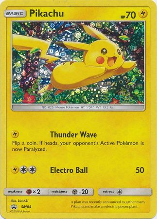 Pikachu (SM04) (General Mills Promo) [Sun & Moon: Black Star Promos] | Galactic Gamez