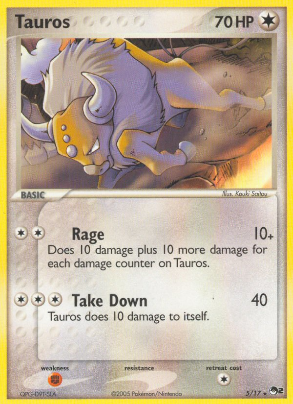 Tauros (5/17) [POP Series 2] | Galactic Gamez