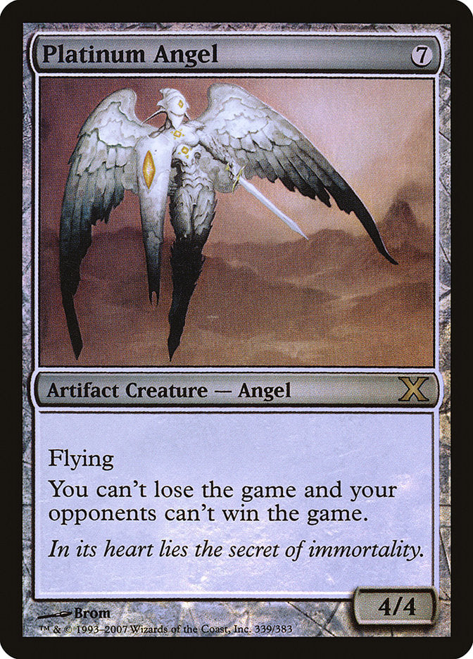 Platinum Angel (Premium Foil) [Tenth Edition] | Galactic Gamez