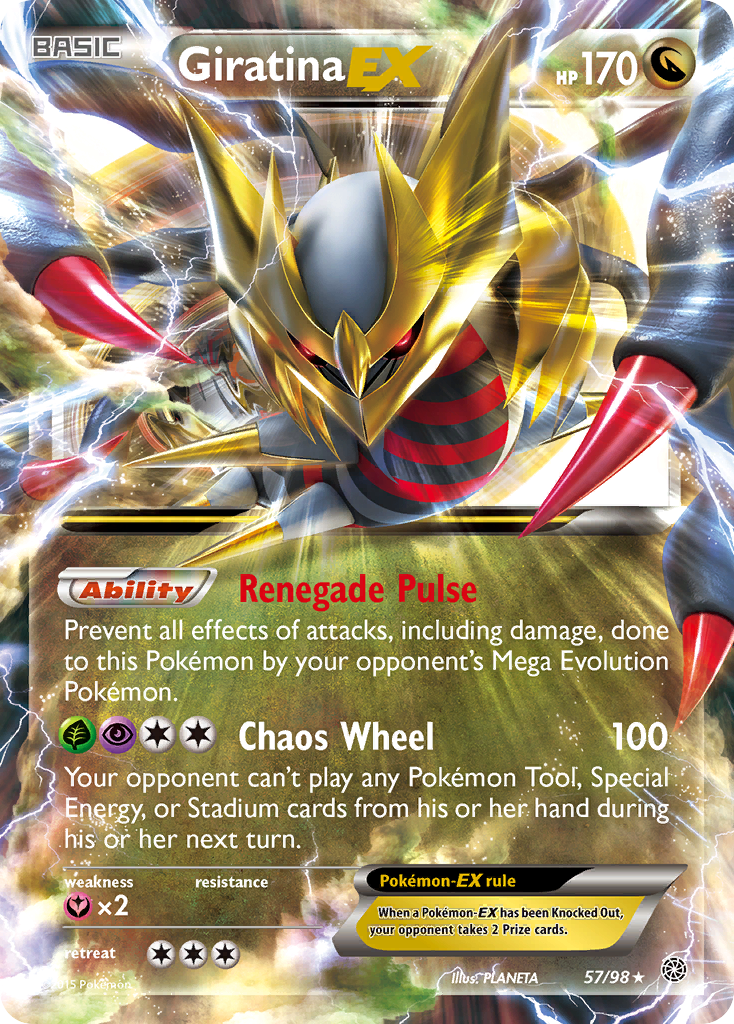 Giratina EX (57/98) [XY: Ancient Origins] | Galactic Gamez