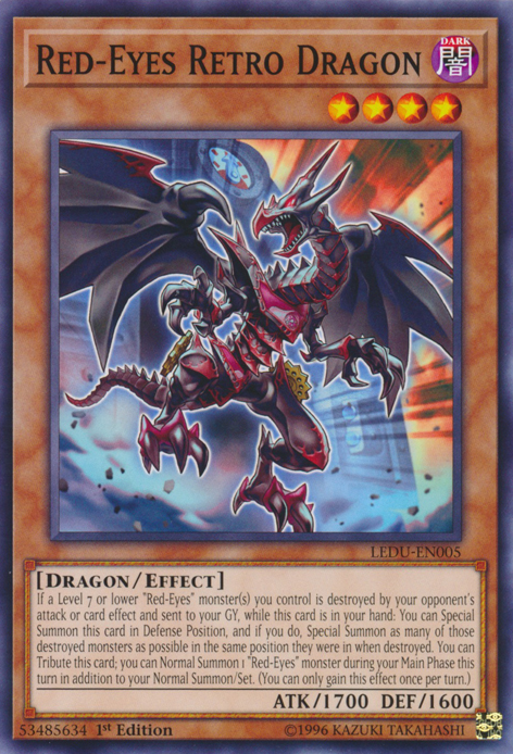 Red-Eyes Retro Dragon [LEDU-EN005] Common | Galactic Gamez