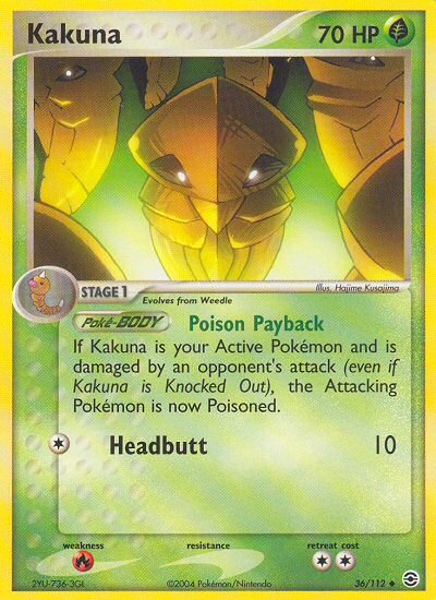 Kakuna (36/112) [EX: FireRed & LeafGreen] | Galactic Gamez