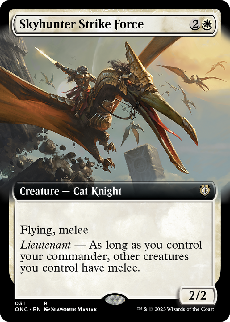 Skyhunter Strike Force (Extended Art) [Phyrexia: All Will Be One Commander] | Galactic Gamez