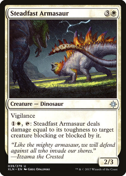 Steadfast Armasaur [Ixalan] | Galactic Gamez