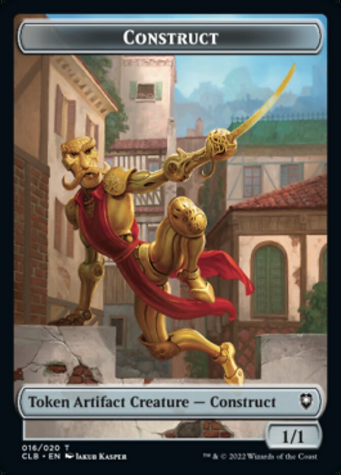 Treasure // Construct Double-sided Token [Commander Legends: Battle for Baldur's Gate Tokens] | Galactic Gamez