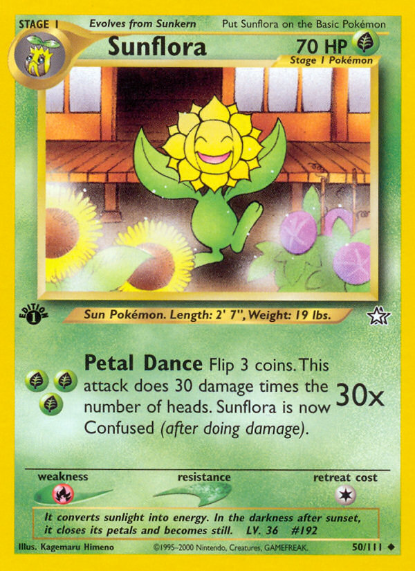 Sunflora (50/111) [Neo Genesis 1st Edition] | Galactic Gamez