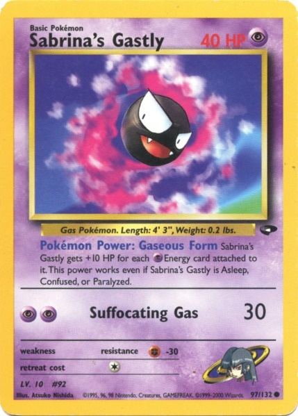 Sabrina's Gastly (97/132) [Gym Challenge Unlimited] | Galactic Gamez