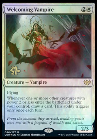 Welcoming Vampire [Innistrad: Crimson Vow Prerelease Promos] | Galactic Gamez