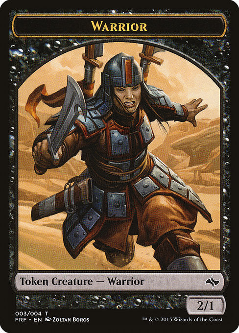 Warrior [Fate Reforged Tokens] | Galactic Gamez