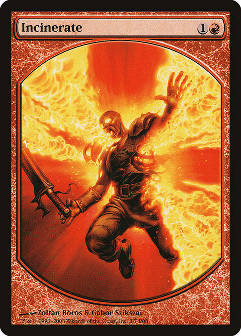 Incinerate [Magic Player Rewards 2008] | Galactic Gamez