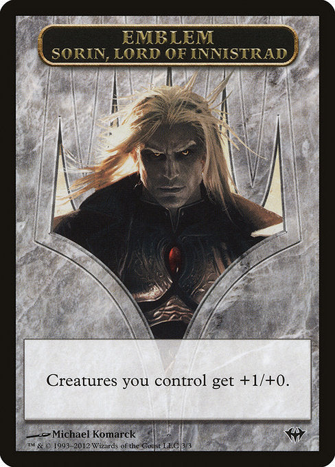 Sorin, Lord of Innistrad Emblem [Dark Ascension Tokens] | Galactic Gamez