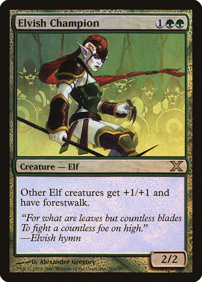 Elvish Champion (Premium Foil) [Tenth Edition] | Galactic Gamez