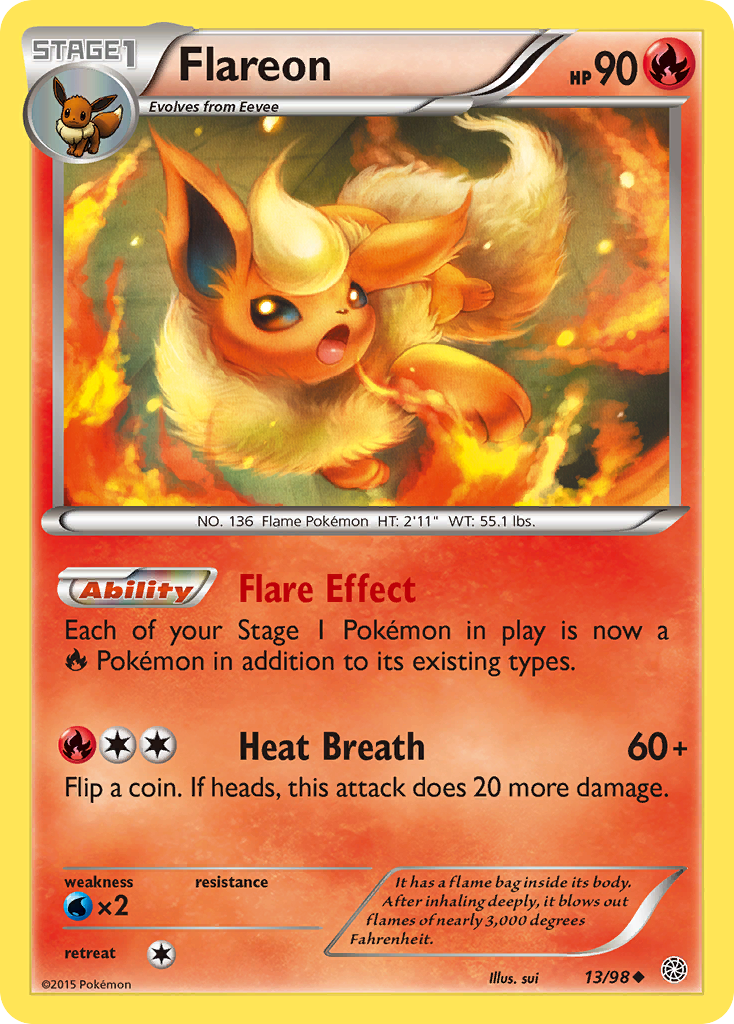 Flareon (13/98) [XY: Ancient Origins] | Galactic Gamez