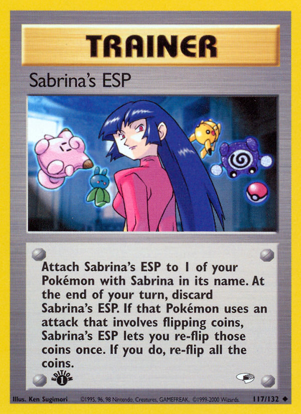 Sabrina's ESP (117/132) [Gym Heroes 1st Edition] | Galactic Gamez