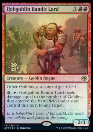 Hobgoblin Bandit Lord [Dungeons & Dragons: Adventures in the Forgotten Realms Prerelease Promos] | Galactic Gamez