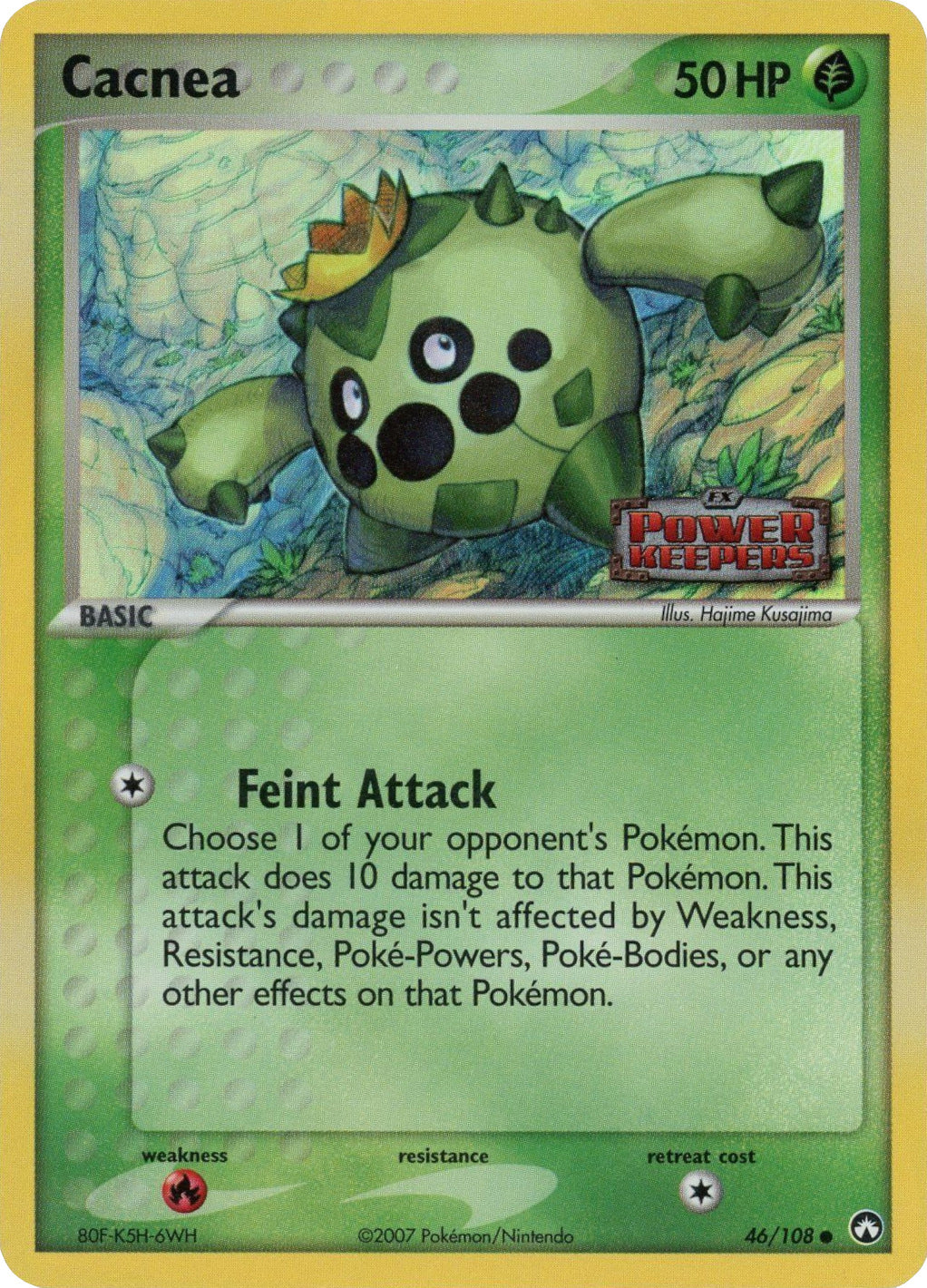 Cacnea (46/108) (Stamped) [EX: Power Keepers] | Galactic Gamez