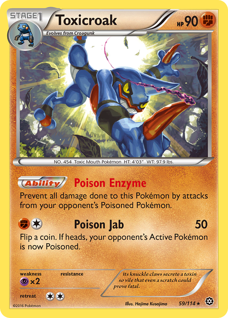 Toxicroak (59/114) [XY: Steam Siege] | Galactic Gamez