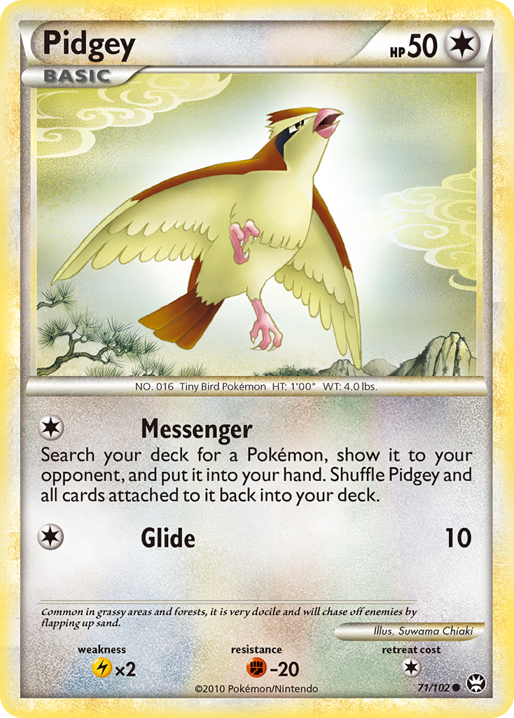 Pidgey (71/102) [HeartGold & SoulSilver: Triumphant] | Galactic Gamez