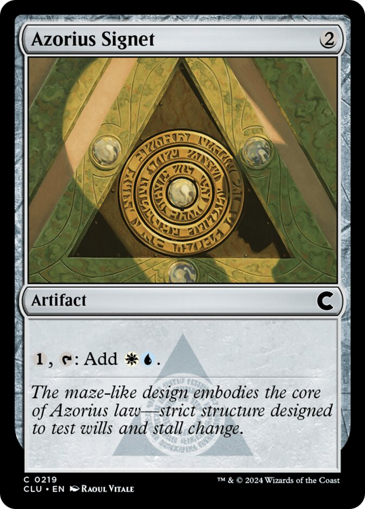 Azorius Signet [Ravnica: Clue Edition] | Galactic Gamez